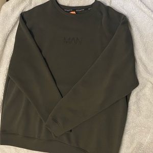 Mens BooHoo man sweat shirt
